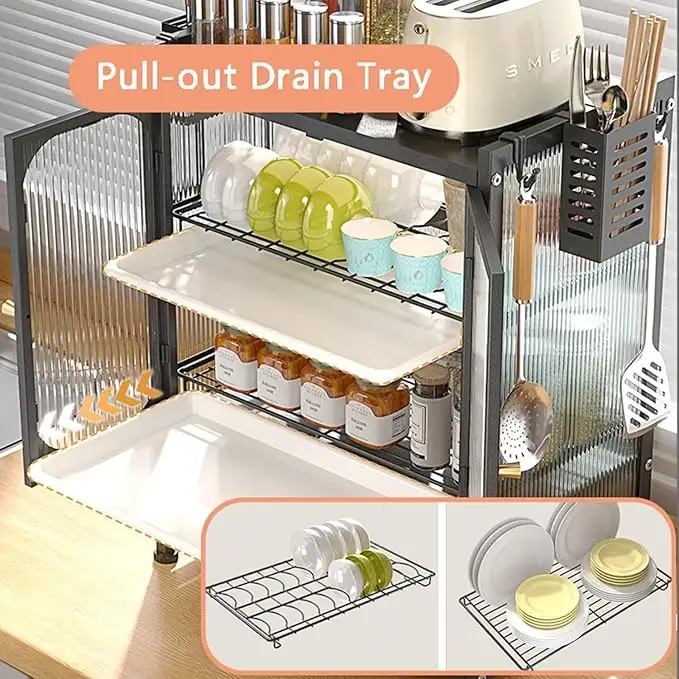 Dual-Tier Space-Saving Dish Drying Rack